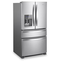 Whirlpool 36" 24.5 Cu. Ft. French-Door Refrigerator - Stainless Steel - WRMF3636RZ | Réfrigérateur Whirlpool de 36 po et de 24,5 pi3 à portes françaises - acier inoxydable - WRMF3636RZ | WRMF36RZ