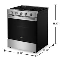 Whirlpool 5 Cu. Ft. Gas Range with Air Fry and SpeedHeat™ Burner - Stainless Steel - WSGS7530RZ | Cuisinière à gaz Whirlpool de 5 pi3 avec friture à air et brûleur SpeedHeatMC - acier inoxydable - WSGS7530RZ | WSGS753Z