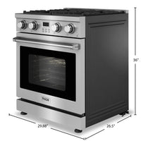 Thor Kitchen 4.8 Cu. Ft. Professional Gas Range - ARG30 | Cuisinière à gaz professionnelle Thor Kitchen de 4,8 pi³ - ARG30 | ARG300SS