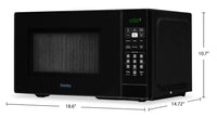 Danby 0.9 Cu. Ft. Countertop Microwave - Black - DBMW0921BBB | Four à micro-ondes de comptoir Danby de 0,9 pi3 - noir - DBMW0921BBB | DBMW09BB