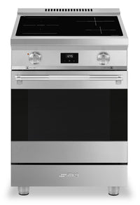 Smeg 2.8 Cu. Ft. Professional Induction Range - SPR24UIMX|Cuisinière professionnelle à induction Smeg de 2,8 pi3 - SPR24UIMX