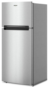 Whirlpool 28" 16.3 Cu. Ft. Top-Mount Refrigerator - Dolos Steel - WRTX5028PM | Réfrigérateur Whirlpool de 16,3 pi³ et de 28 po à congélateur supérieur - acier dolos - WRTX5028PM