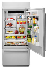 KitchenAid 20.9 Cu. Ft. Built-In Bottom-Mount Refrigerator – KBBR306ESS - Refrigerator in Stainless Steel