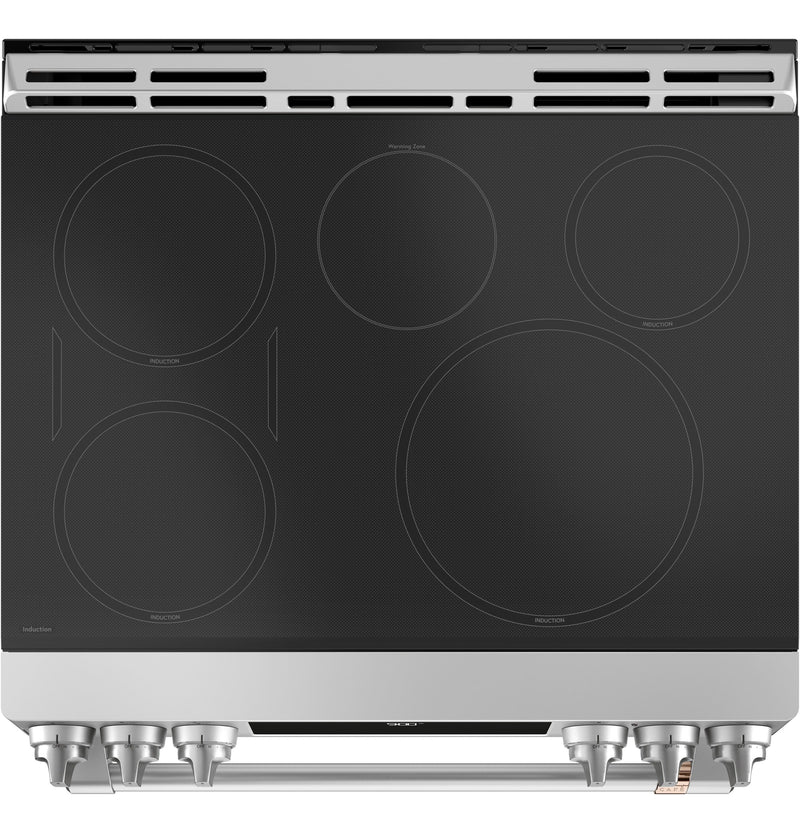 Café Slide-In Electric Range with Warming Drawer - CCHS900P2MS1|Cuisin | MN