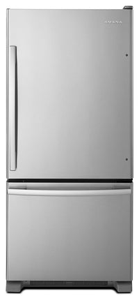 Amana 18 Cu. Ft. Bottom-Mount Refrigerator – ABB1924BRM|Réfrigérateur Amana de 18 pi³ à congélateur inférieur – ABB1924BRM|ABB1924M